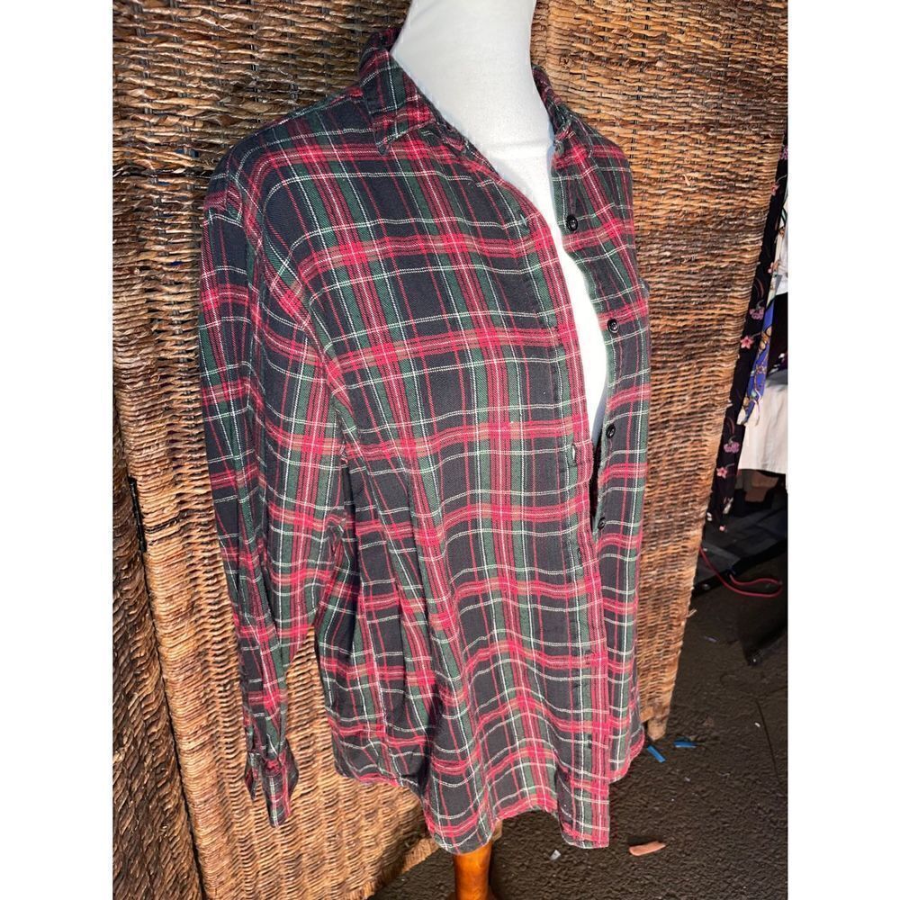 Basic Editions Long-Sleeve Flannel M - Picture 4 of 9